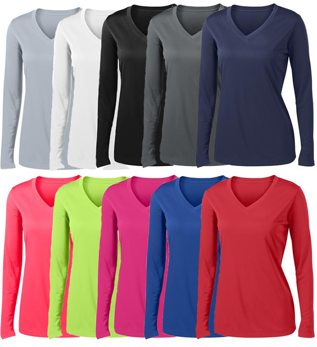 True Sport 755 Long Sleeve V Neck for Women